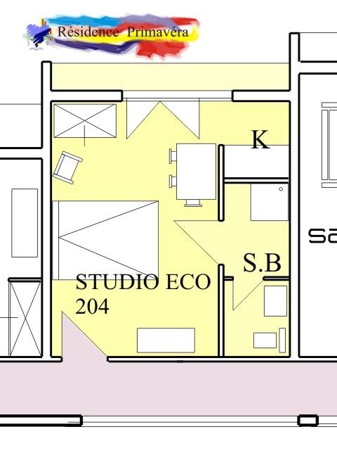 Studio 204 -     Appart'hôtel Primavéra 